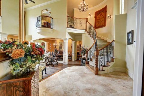 staircase chandelier